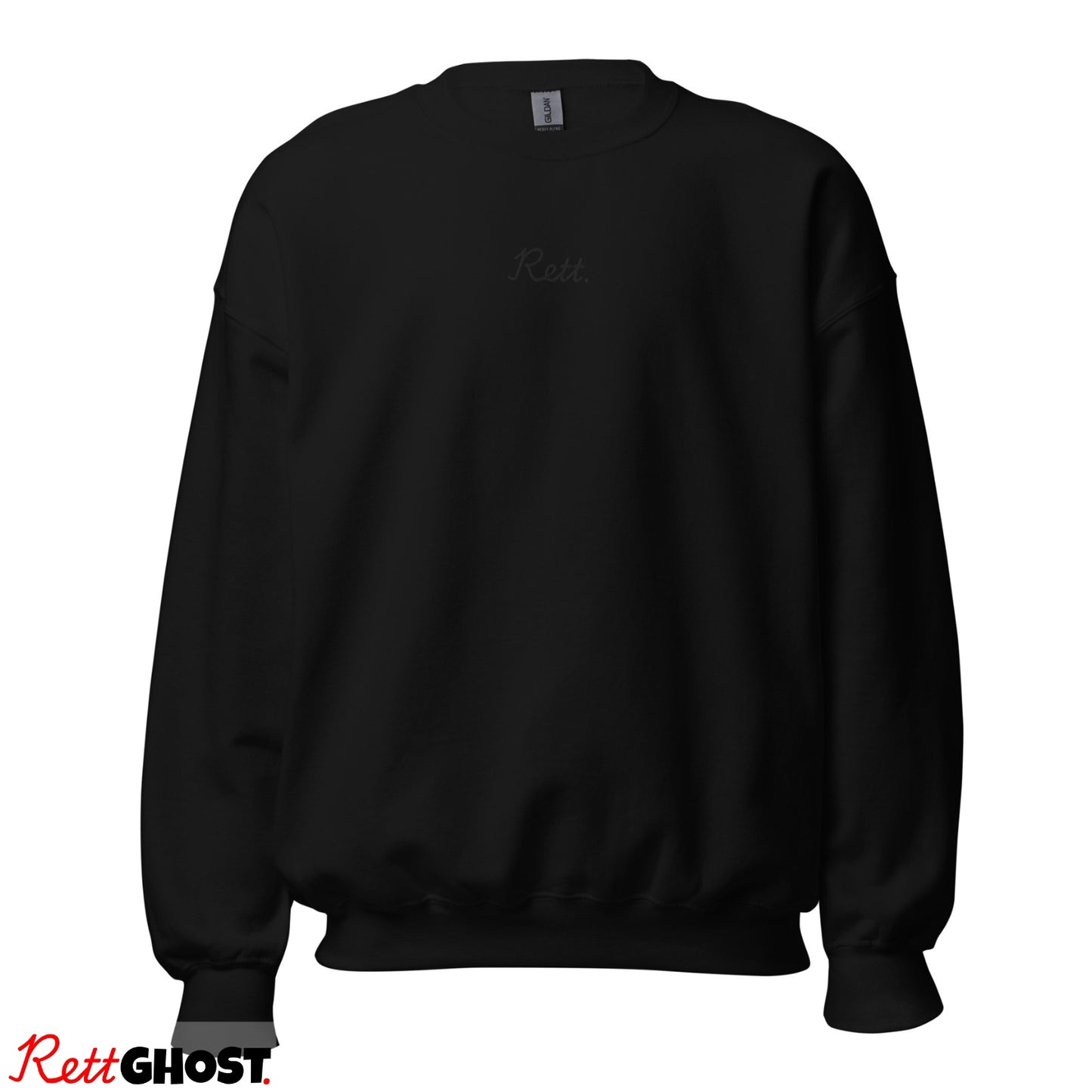 Rett. Ghost Sweater Zwart - Uniseks Design