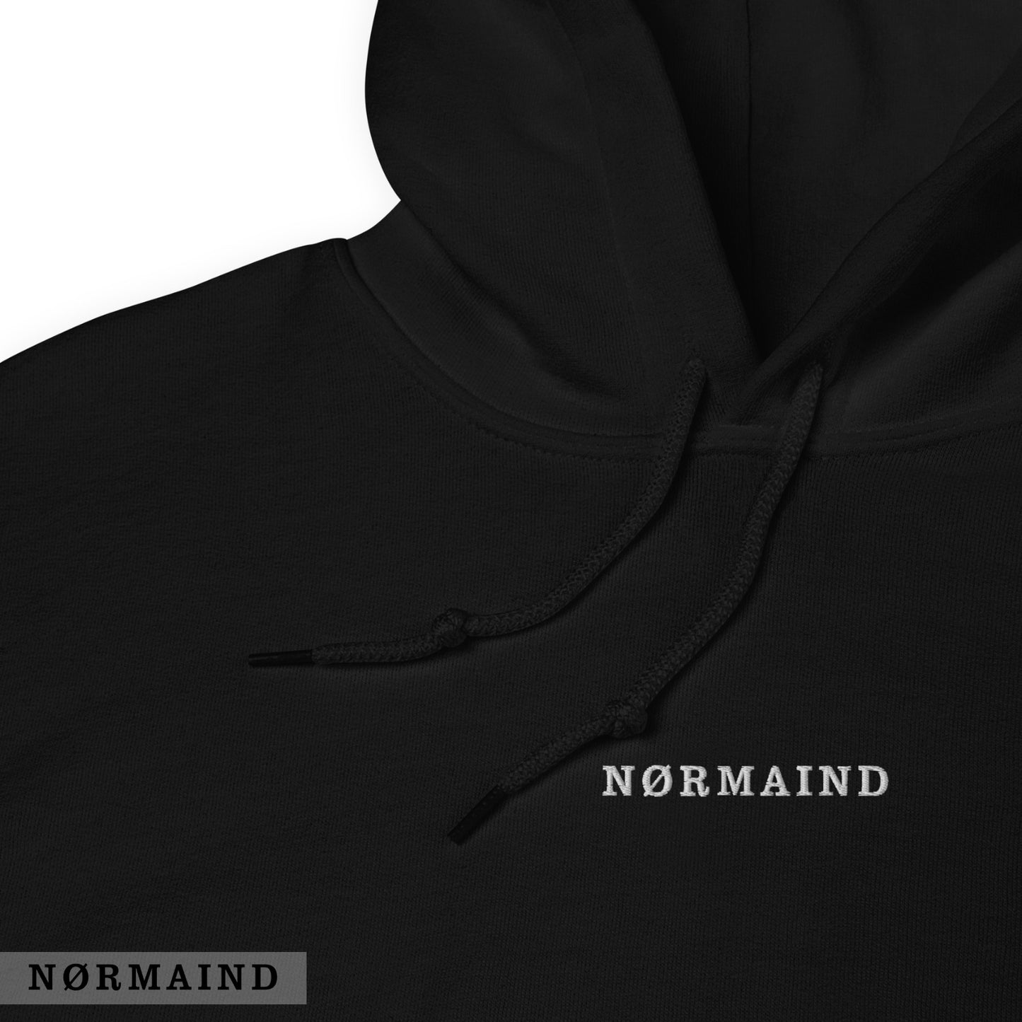 NØRMAIND Classic zwarte Hoodie