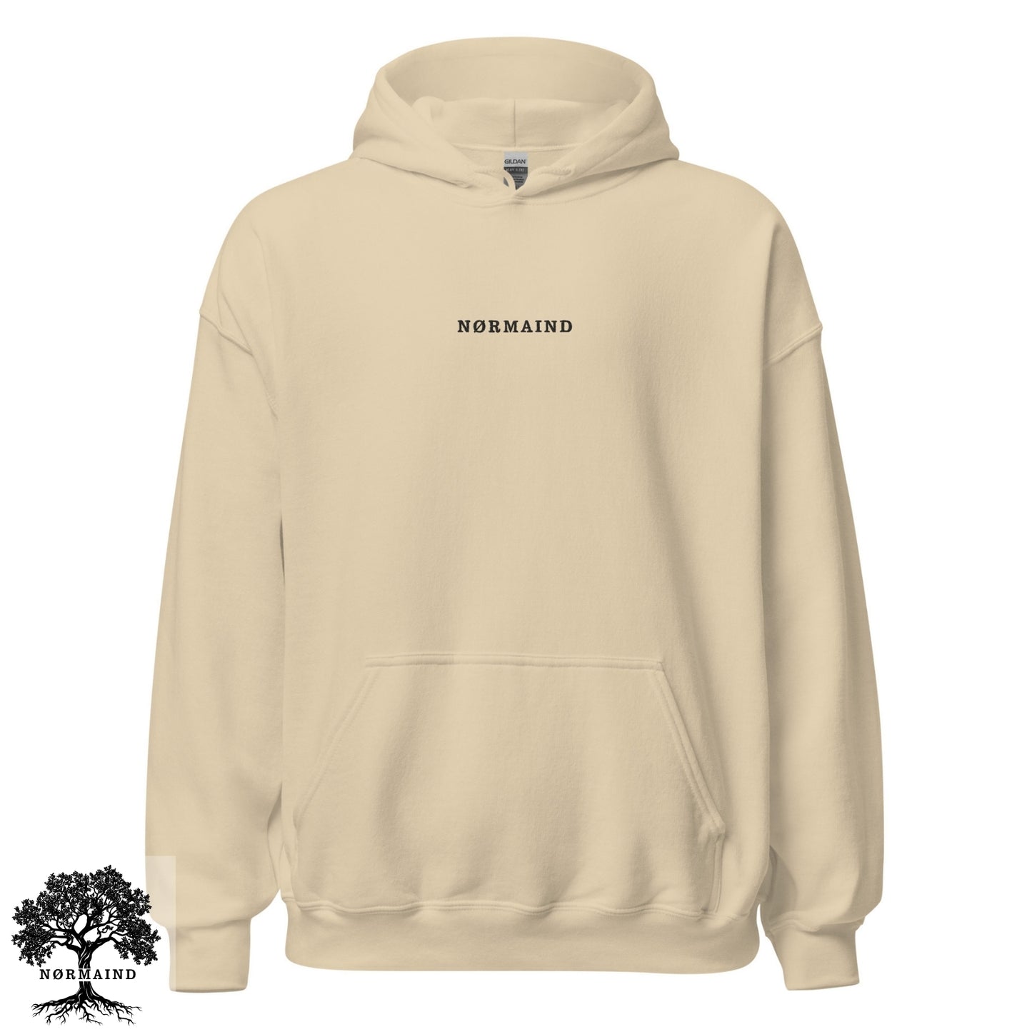 NØRMAIND Tree of life Beige Hoodie