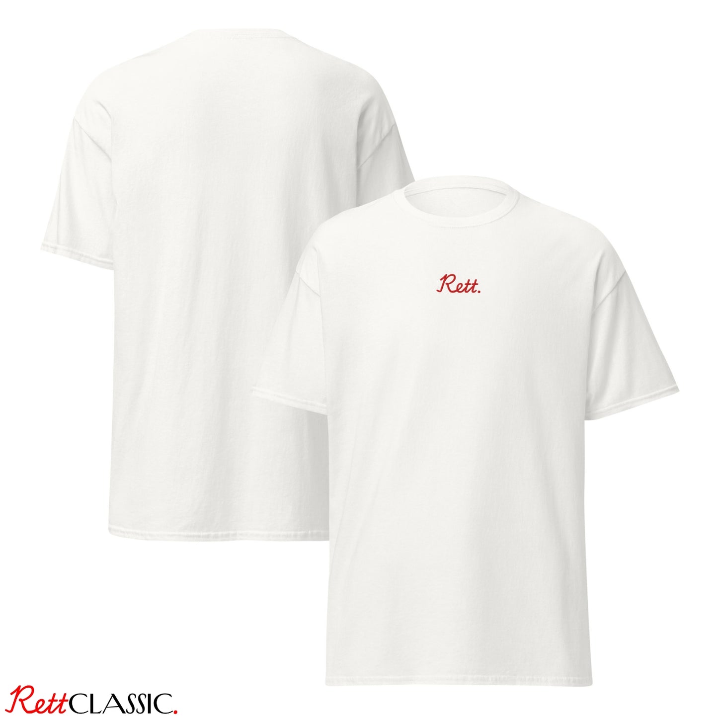 Rett. Classic T-shirt Wit - Uniseks Design