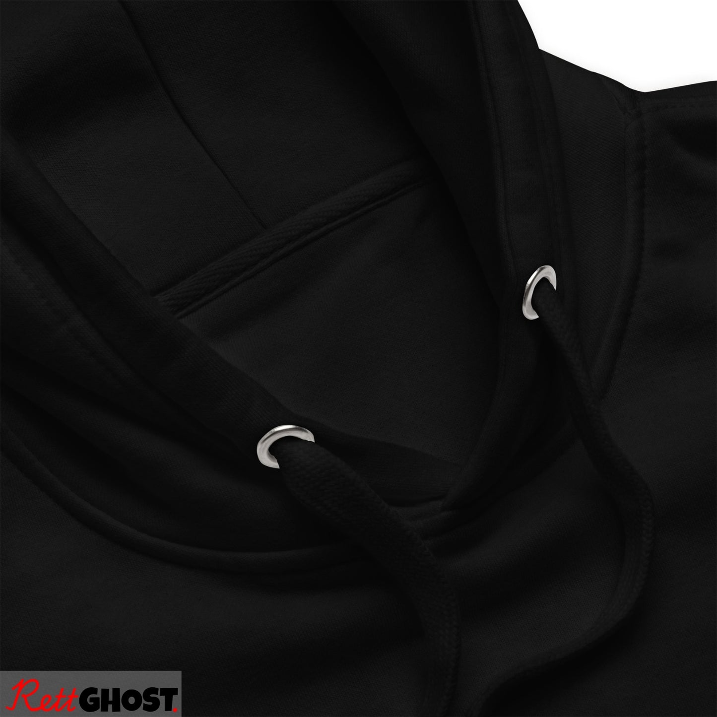 Rett. Ghost Hoodie Zwart - Uniseks Design