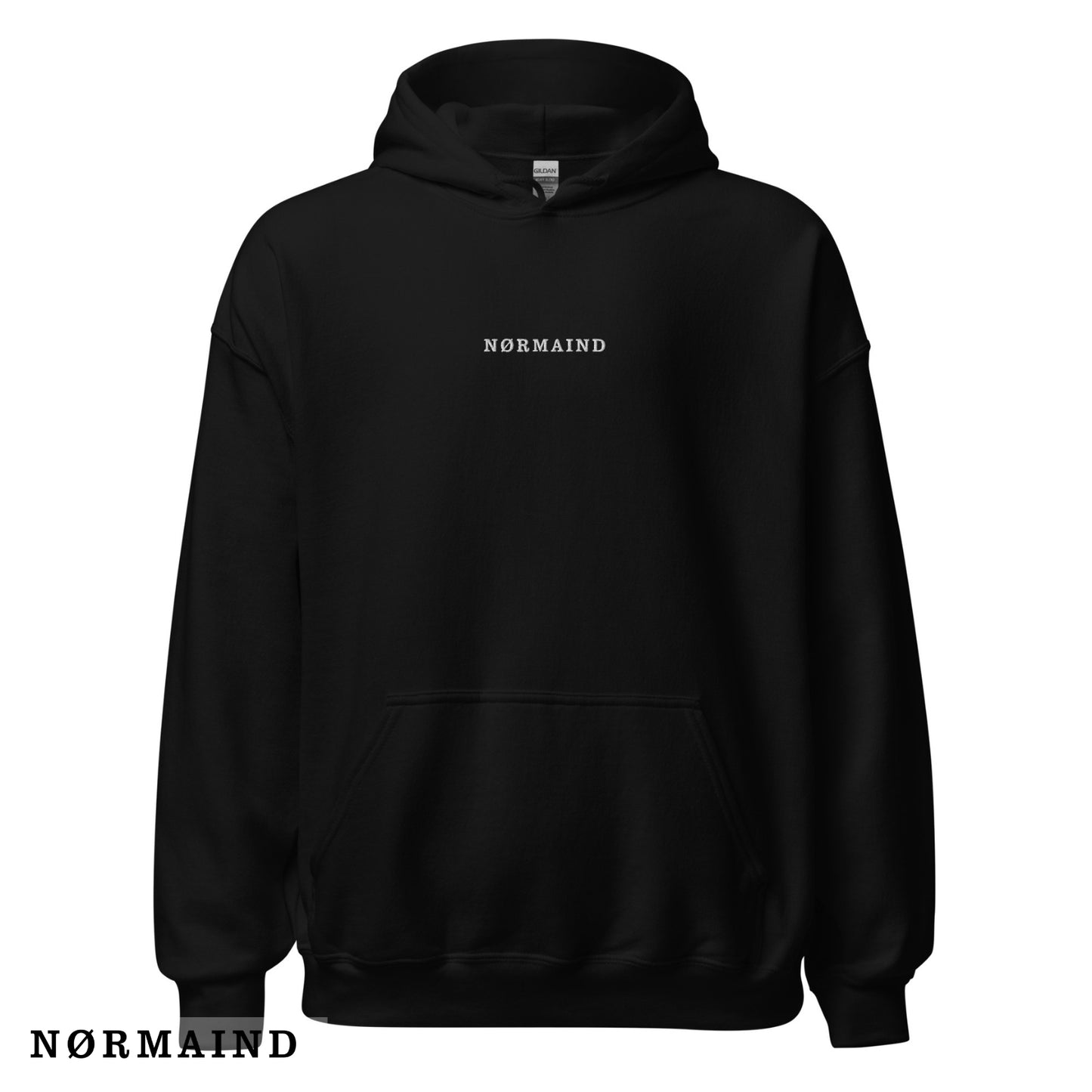 NØRMAIND Classic zwarte Hoodie