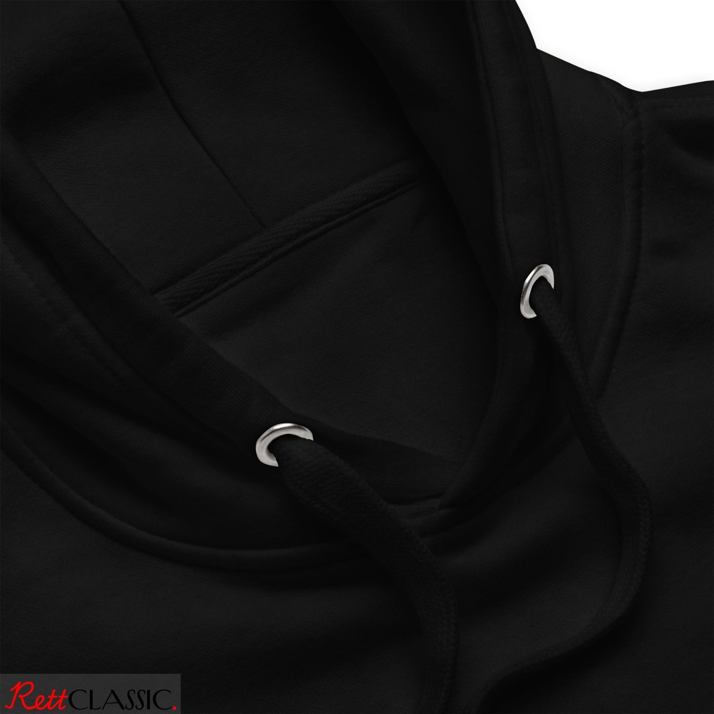 Rett. Classic Hoodie Zwart - Uniseks Design
