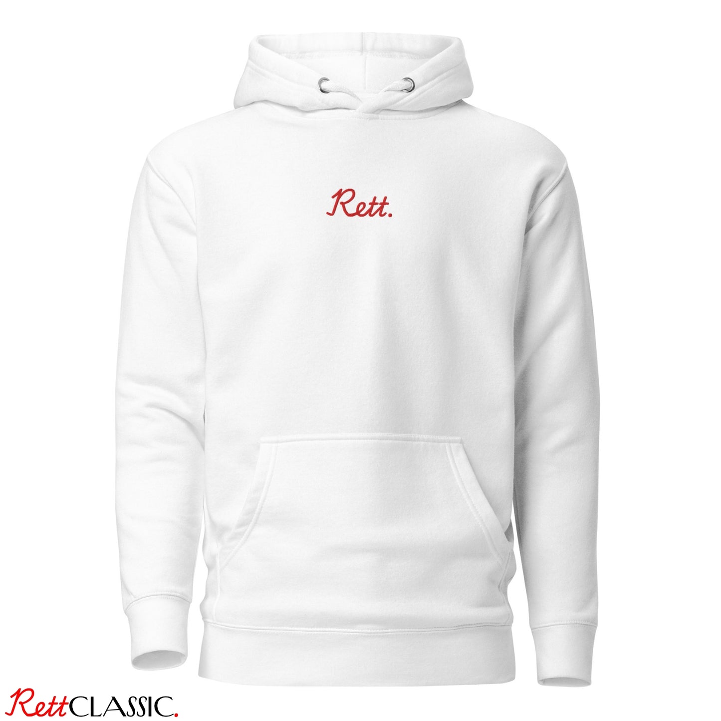 Rett. Classic Hoodie Wit - Uniseks Design