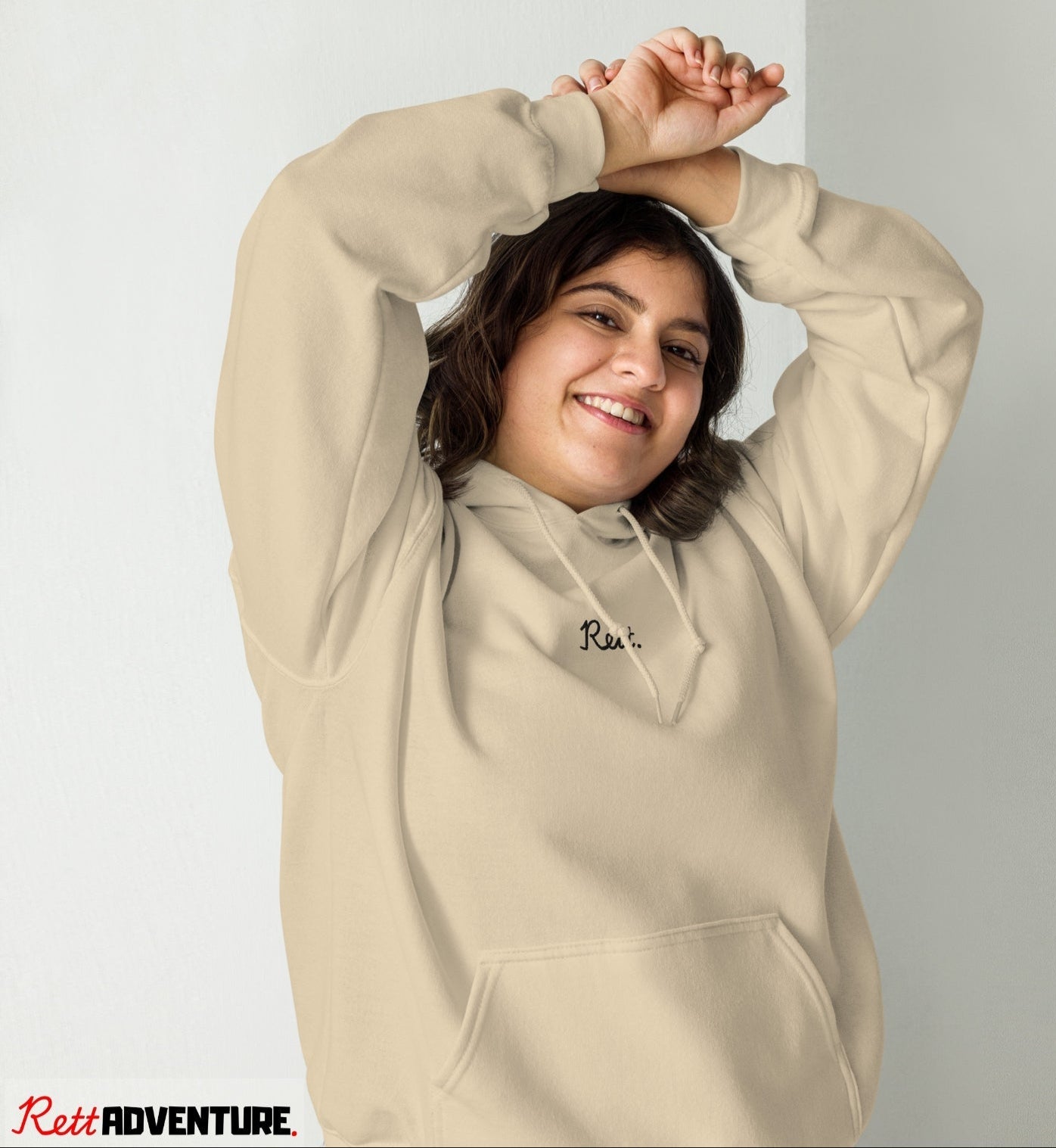 Rett. Adventure Hoodie Beige - Uniseks Design