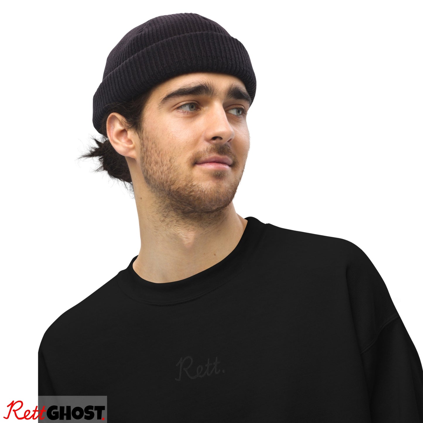 Rett. Ghost Sweater Zwart - Uniseks Design