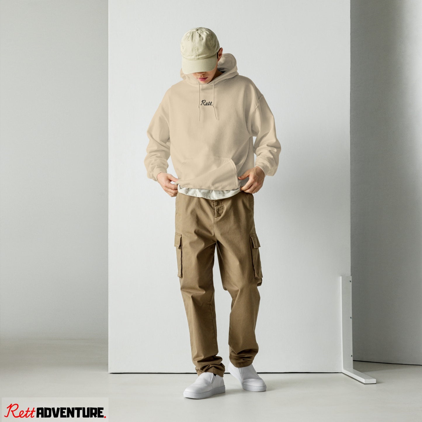 Rett. Adventure Hoodie Beige - Uniseks Design