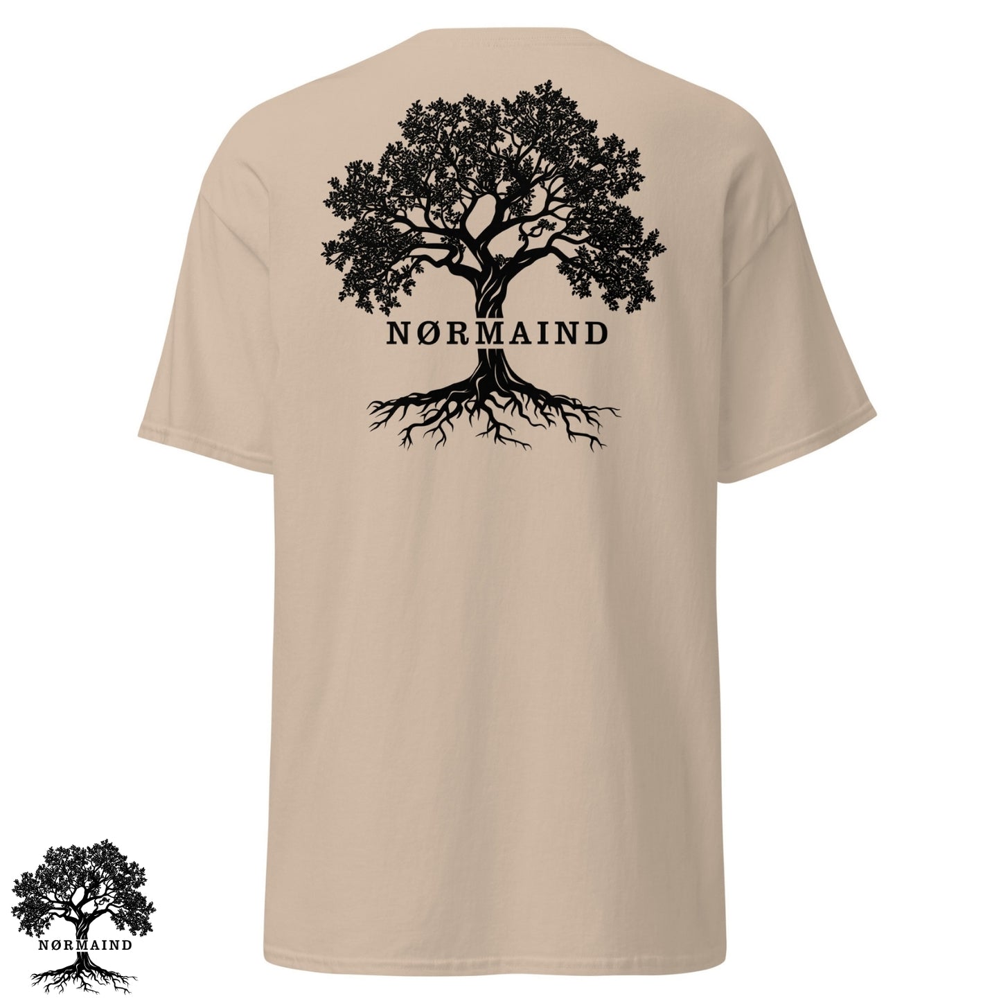 NØRMAIND Tree of life Beige T-shirt