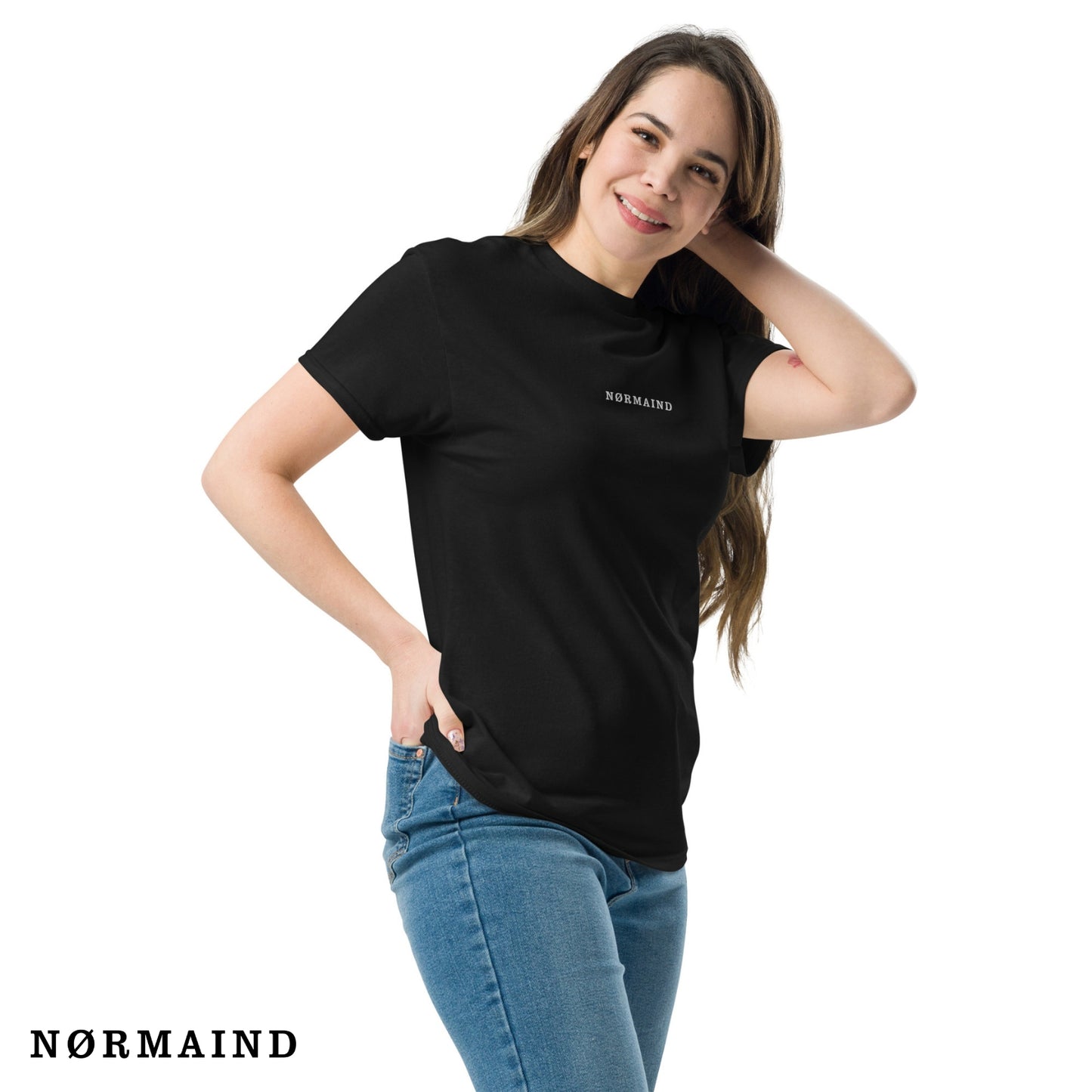 NØRMAIND Classic zwarte T-shirt